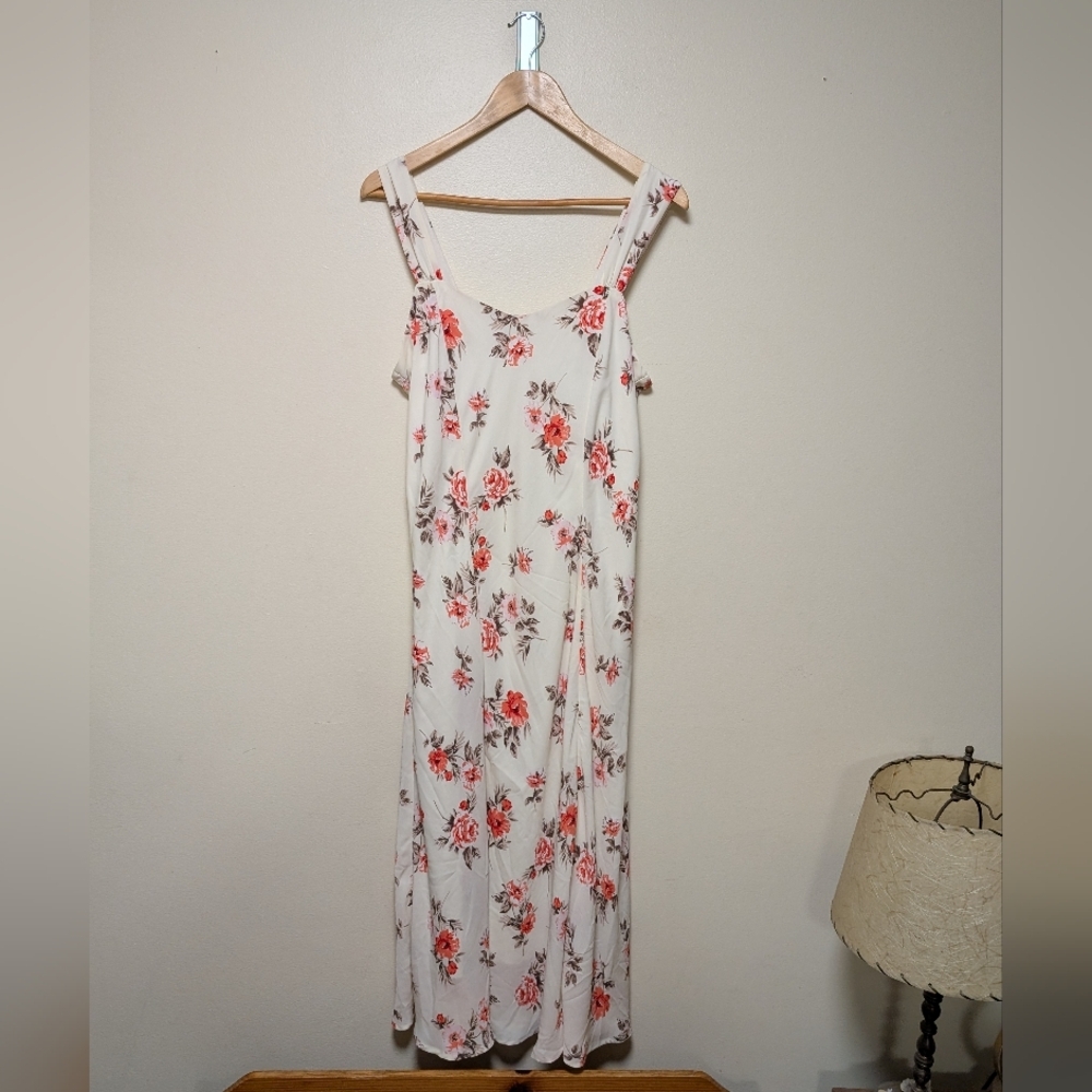 Chadwicks of Boston White Floral Sleeveless Dress • Size 14T